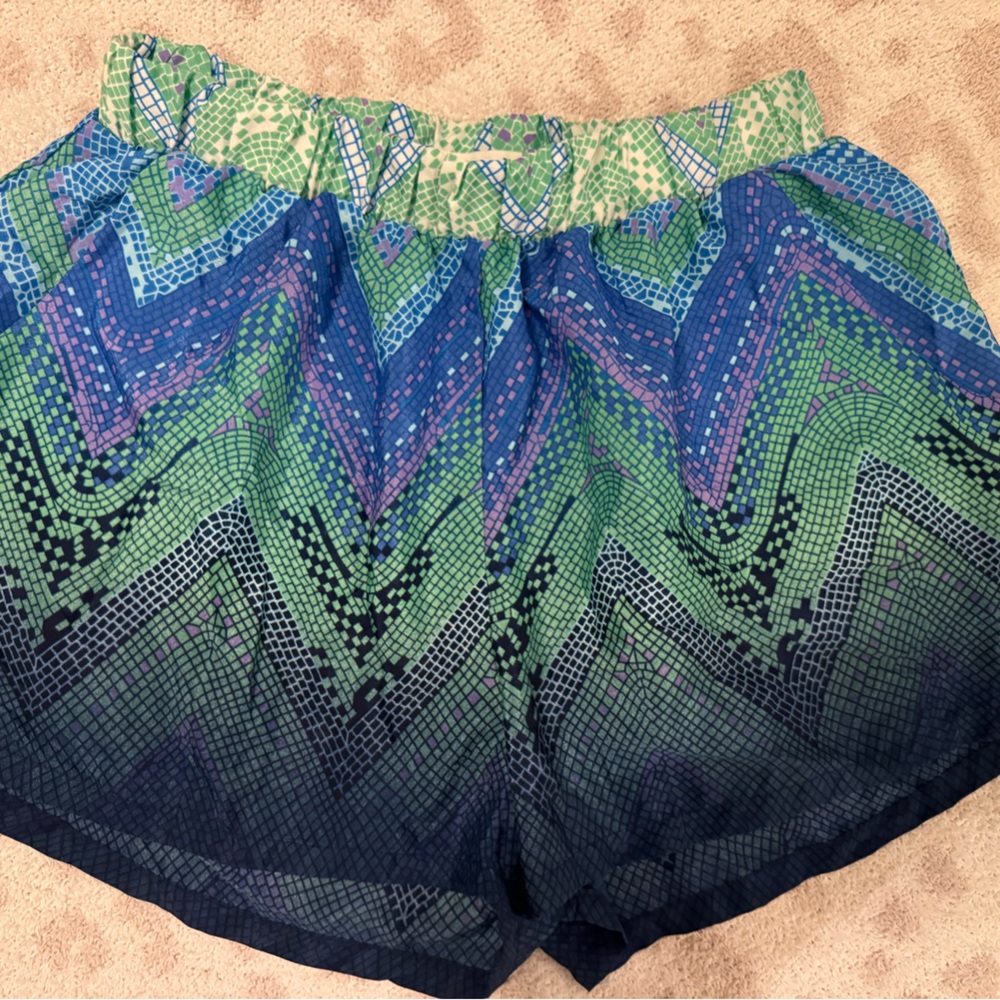 Colorful Geometric Patterned Shorts